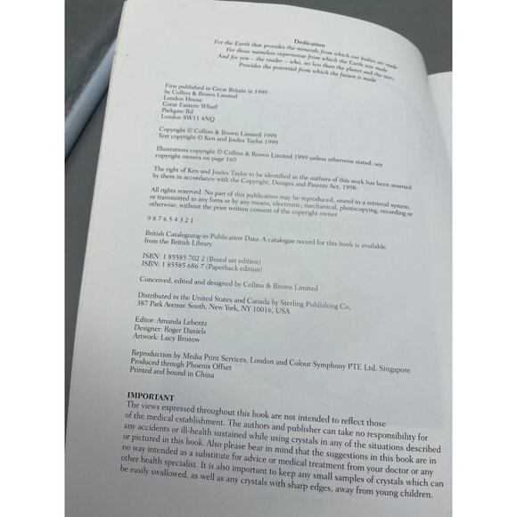 crystals for health home & personal power book by Ken & Joules Taylor READ - Picture 5 of 5